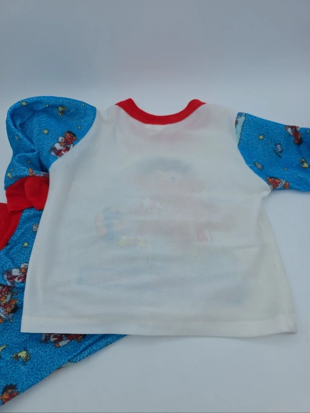 Vintage 70s Sesame Street Bedtime Ernie Crewneck Long Sleeve‎ Pajama Set Size 3T